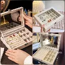 Boîte de Rangement Luxe pour Bijoux avec Couvercle Transparent.webp