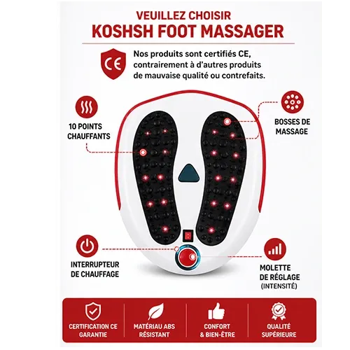 Masseur de Pieds Électrique Chauffant – Relaxation & Circulation tunisie.webp