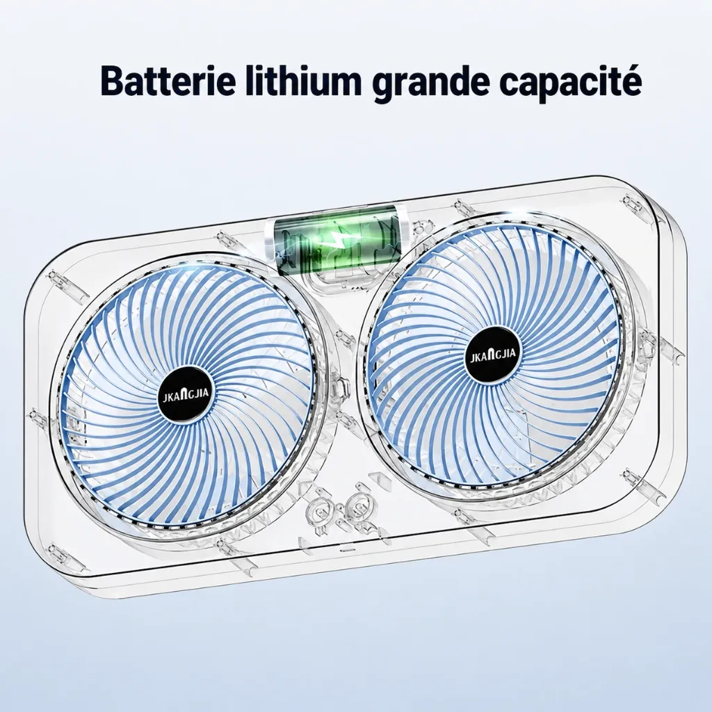 Ventilateur Double Turbo Rechargeable USB-C Portable – Refroidissement Puissanttn.webp