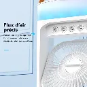 Ventilateur Climatiseur Portable 3-en-1 USB avec Brumisation & Lumière LED RGB marchinet.webp