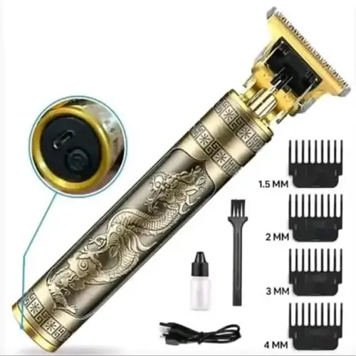 Tondeuse de précision professionnelle rechargeable Design dragon doré marchinet.webp