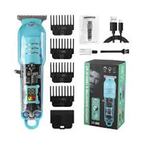 Tondeuse professionnelle rechargeable avec écran digital – Design transparent marchinet.webp