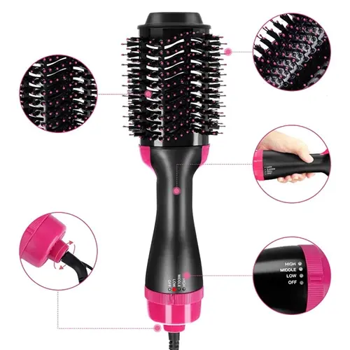 Brosse Soufflante Chauffante 2 en 1 – 2500W Séchage & Coiffage Rapide marchinettn.webp