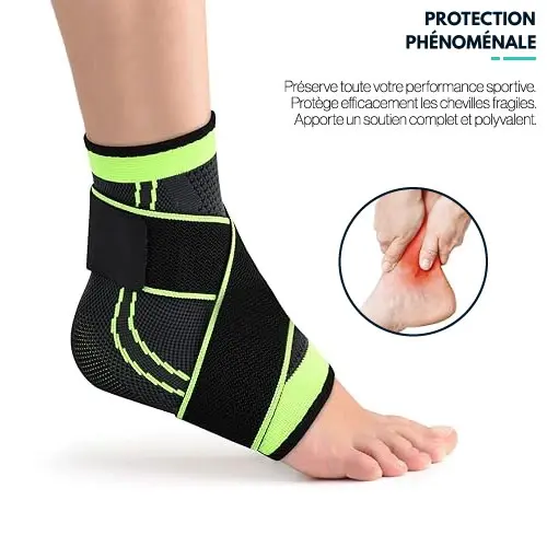 Chevillère de Compression Réglable – Support & Protection Sport Tunisie marchinet.webp