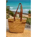 Couffin Artisanal en Doum avec Anses en Cuir – Tunisie marchinettn.webp