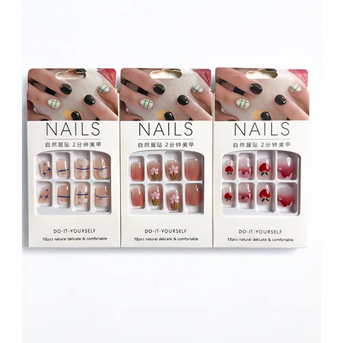 Pack 3 Styles Faux Ongles Press-On – Nail Art Express MN-PON-003