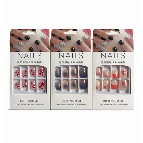 Pack de 3 Faux Ongles Press-On – Styles Élégants MN-Nails-3Pack-01