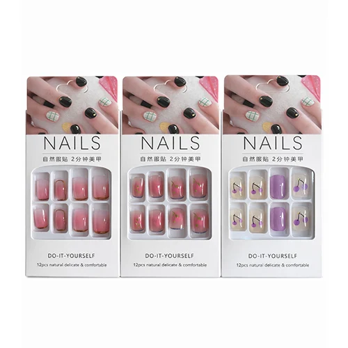 Pack 3 Styles Faux Ongles Press-On Nail Art – Manucure Rapide MN-NAILS-PACK3-01