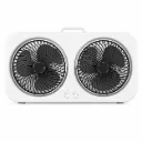 Ventilateur Double Turbo Rechargeable USB-C Portable – Refroidissement Puissant