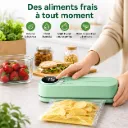 Machine de Mise Sous Vide Portable Rechargeable USB avec Écran LED et Scellage Intelligent