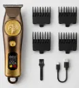 Tondeuse Professionnelle Sans Fil Trimmer X TM-T98D – Hair Clipper USB Rechargeable avec Écran LED