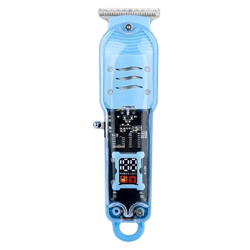 Tondeuse professionnelle rechargeable avec écran digital – Design transparent