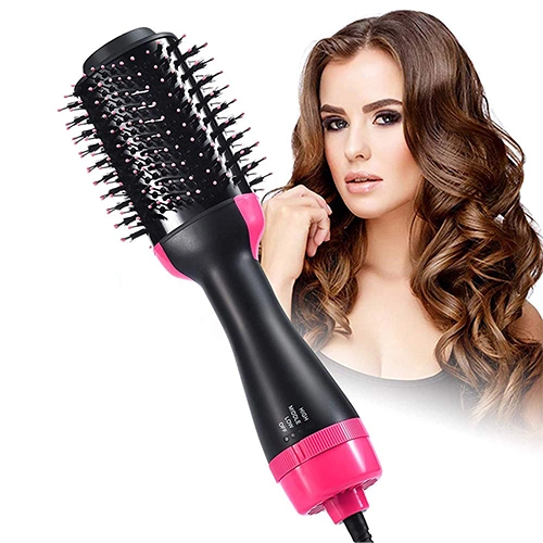 Brosse Soufflante Chauffante 2 en 1 – 2500W Séchage & Coiffage Rapide