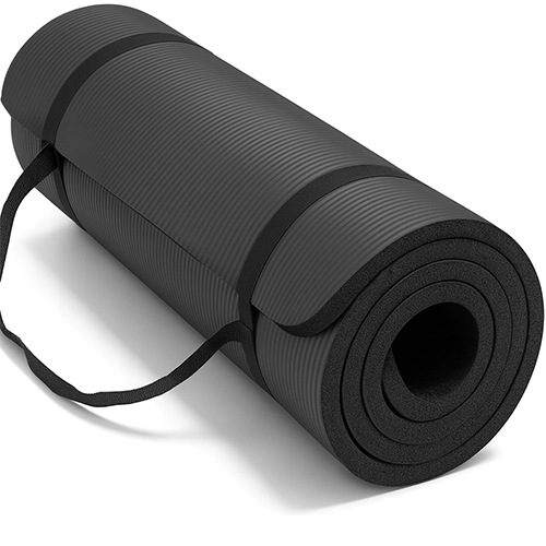 Tapis de Sport Noir Antidérapant 183×60×1 cm – Fitness, Yoga & Entraînement Intensif