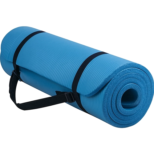 Tapis de Sport Bleu Confort 183×60×0,8 cm – Yoga, Pilates & Relaxation – Tunisie
