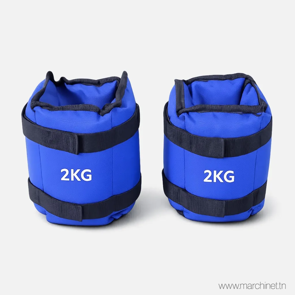 Paire de poids chevilles & poignets – Total 2 kg (1 kg par pièce)– Fitness, Musculation