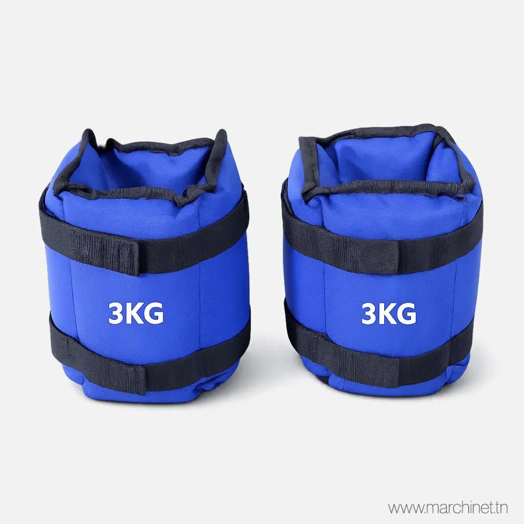 Paire de poids chevilles & poignets – Total 3 kg (1,5 kg par pièce)– Fitness, Musculation
